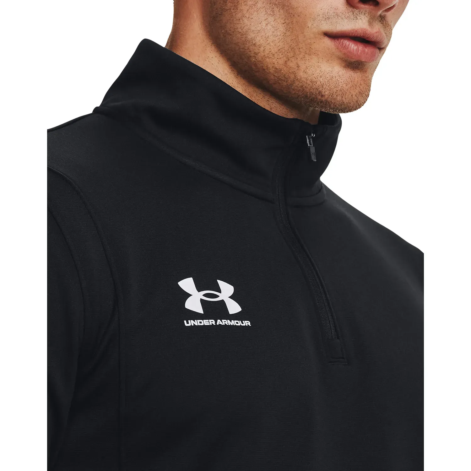 Under Armour Polera Under Armour Deportiva Hombre Ms Ch. Midlayer color negro | Platanitos