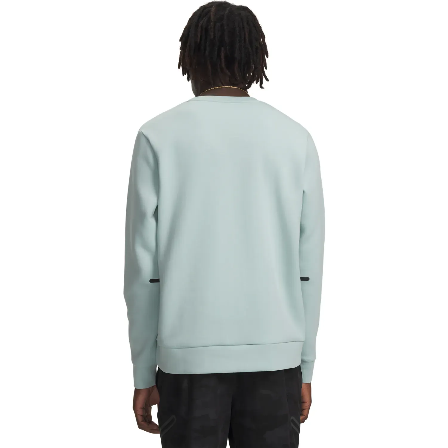 Polera Under Armour Deportiva Hombre Unstoppable Flc Crew color azul | Platanitos