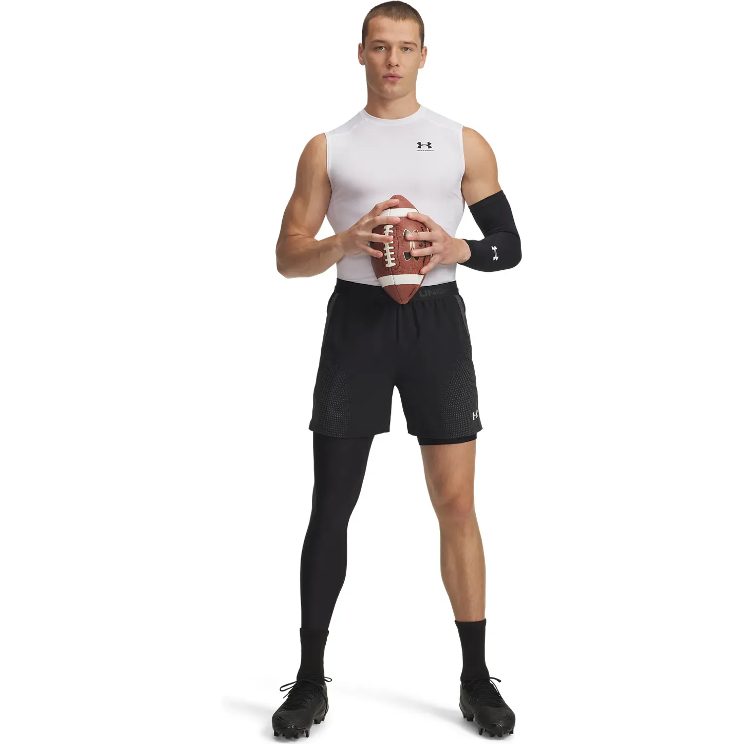 Leggings Under Armour Training Hombrer Asym R color negro | Platanitos