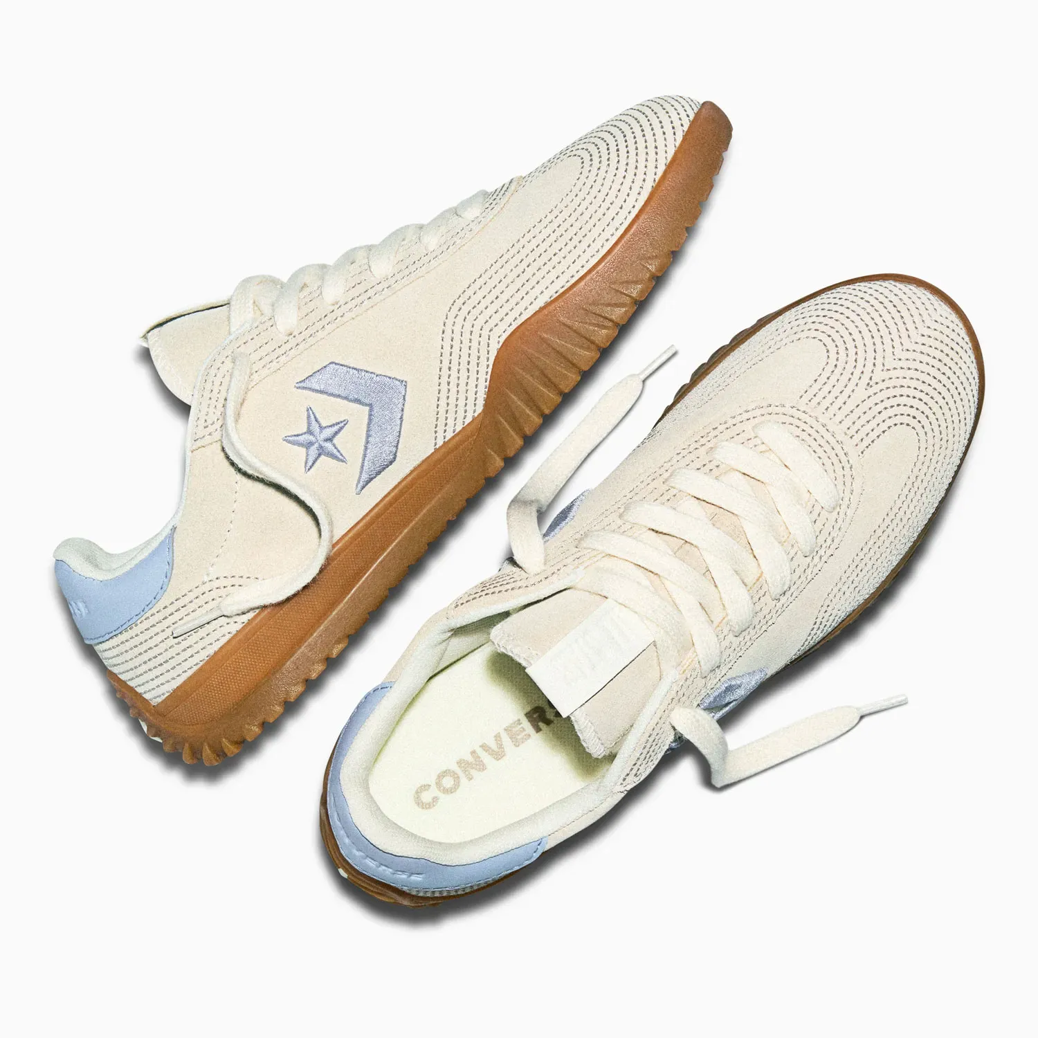 Converse Zapatillas Converse Urbanas Mujer Run Star Trainer Stitched Suede color crema | Platanitos