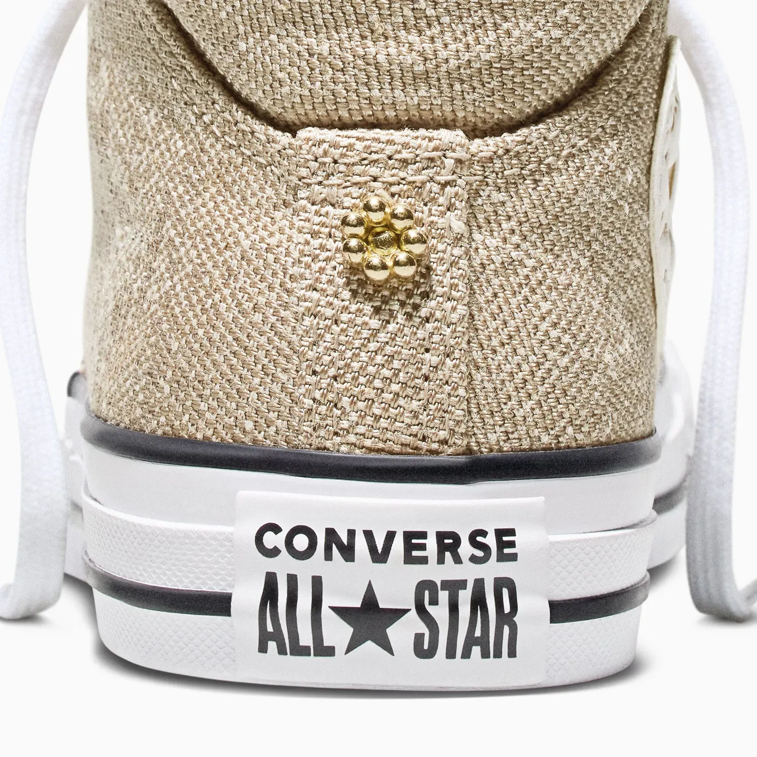 Zapatillas Converse Urbanas Mujer Chuck Taylor All Star Madison Heathered Sheen color beige | Platanitos