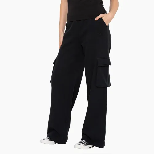 Pantalon Converse Deportivo Mujer Cargo Flare color negro | Platanitos