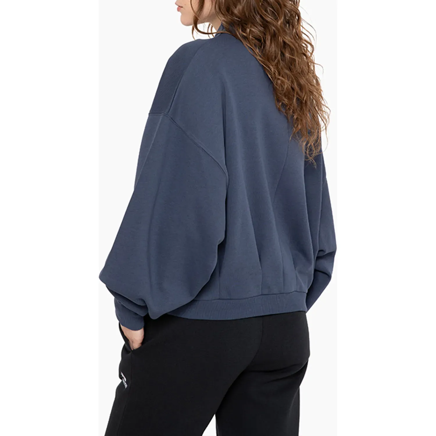 Converse Polera Converse Deportiva Mujer Star Classic Crew color azul | Platanitos