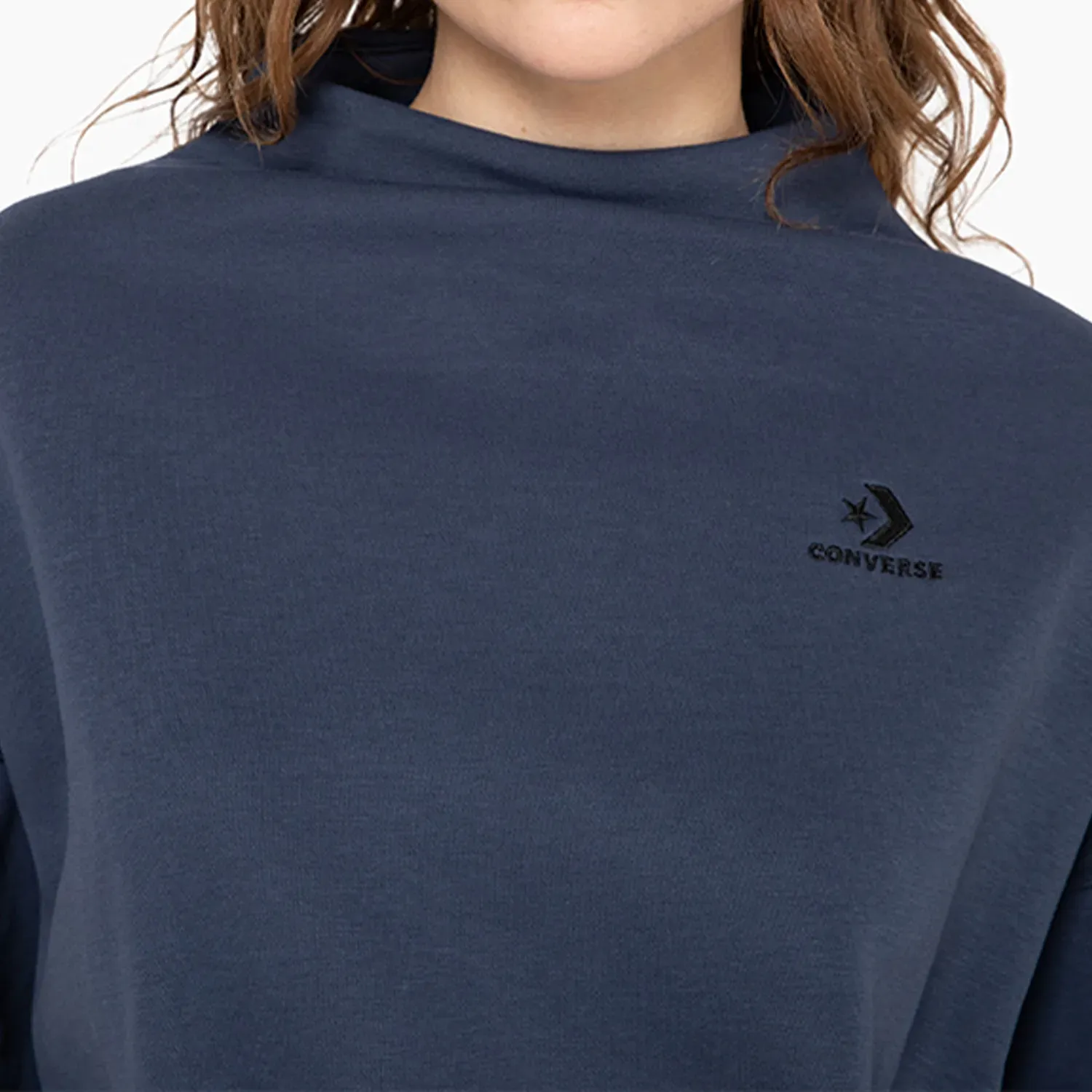 Converse Polera Converse Deportiva Mujer Star Classic Crew color azul | Platanitos