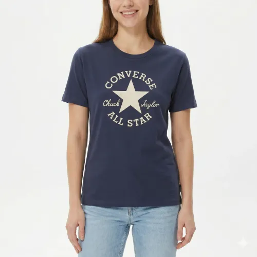 Polo Converse Deportivo Mujer Shine Patch color azul | Platanitos