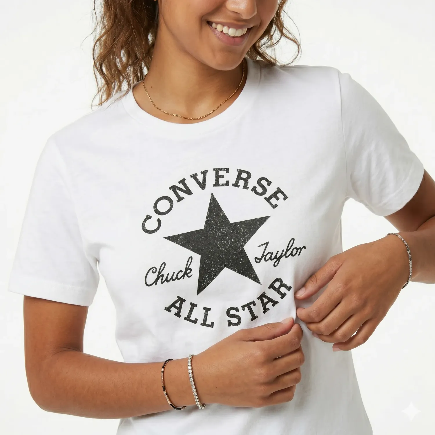 Converse Polo Converse Deportivo Mujer Shine Patch color blanco | Platanitos