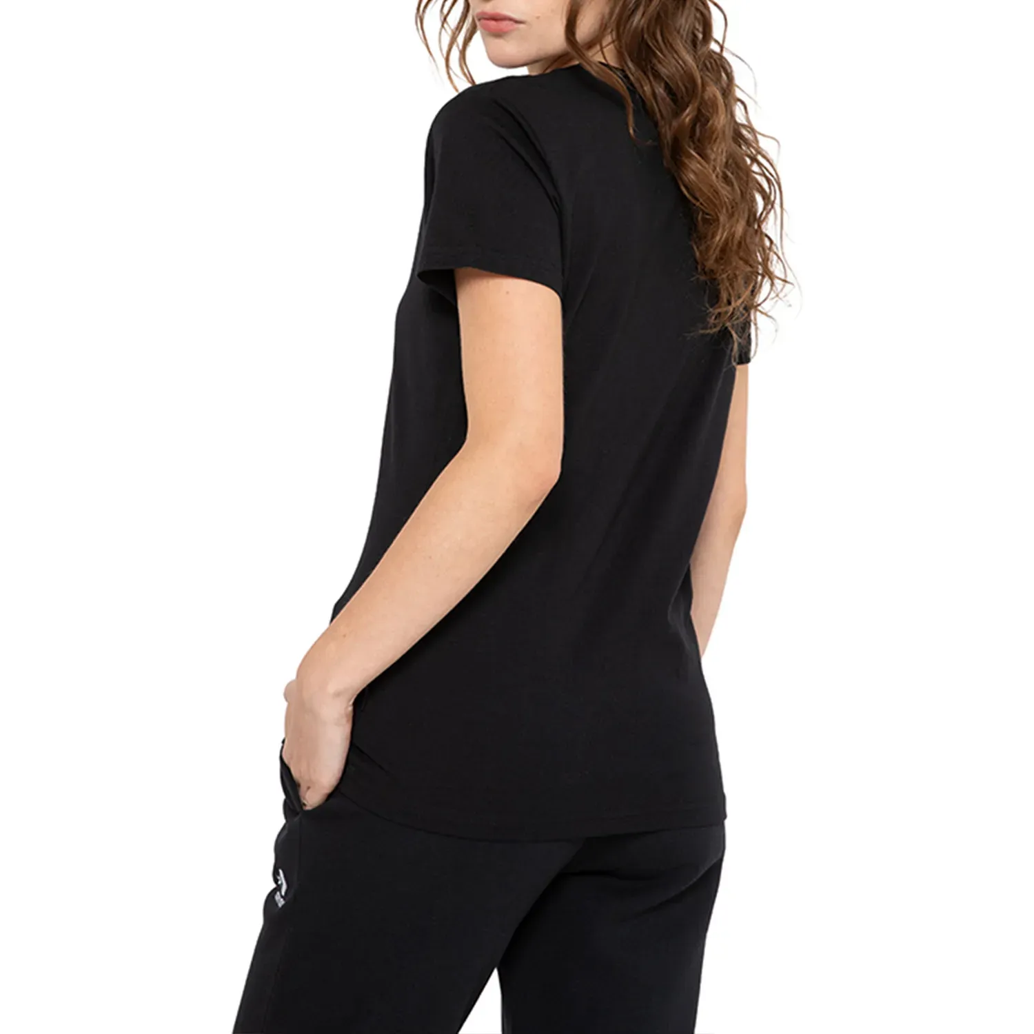 Polo Converse Deportivo Mujer Shine Patch color negro | Platanitos