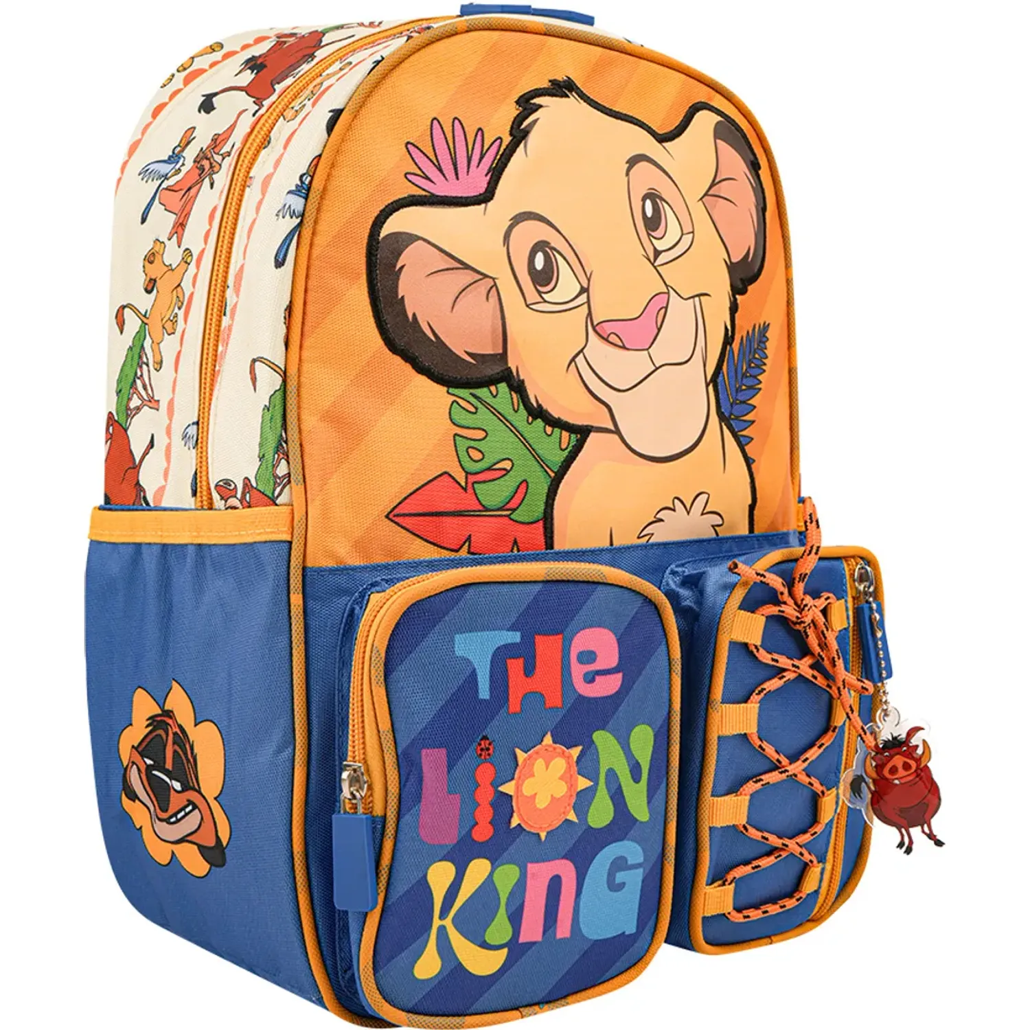 Mini-Mochila Rey Leon Nido Rey Leon Coleccion B B26 color amarillo / azul | Platanitos