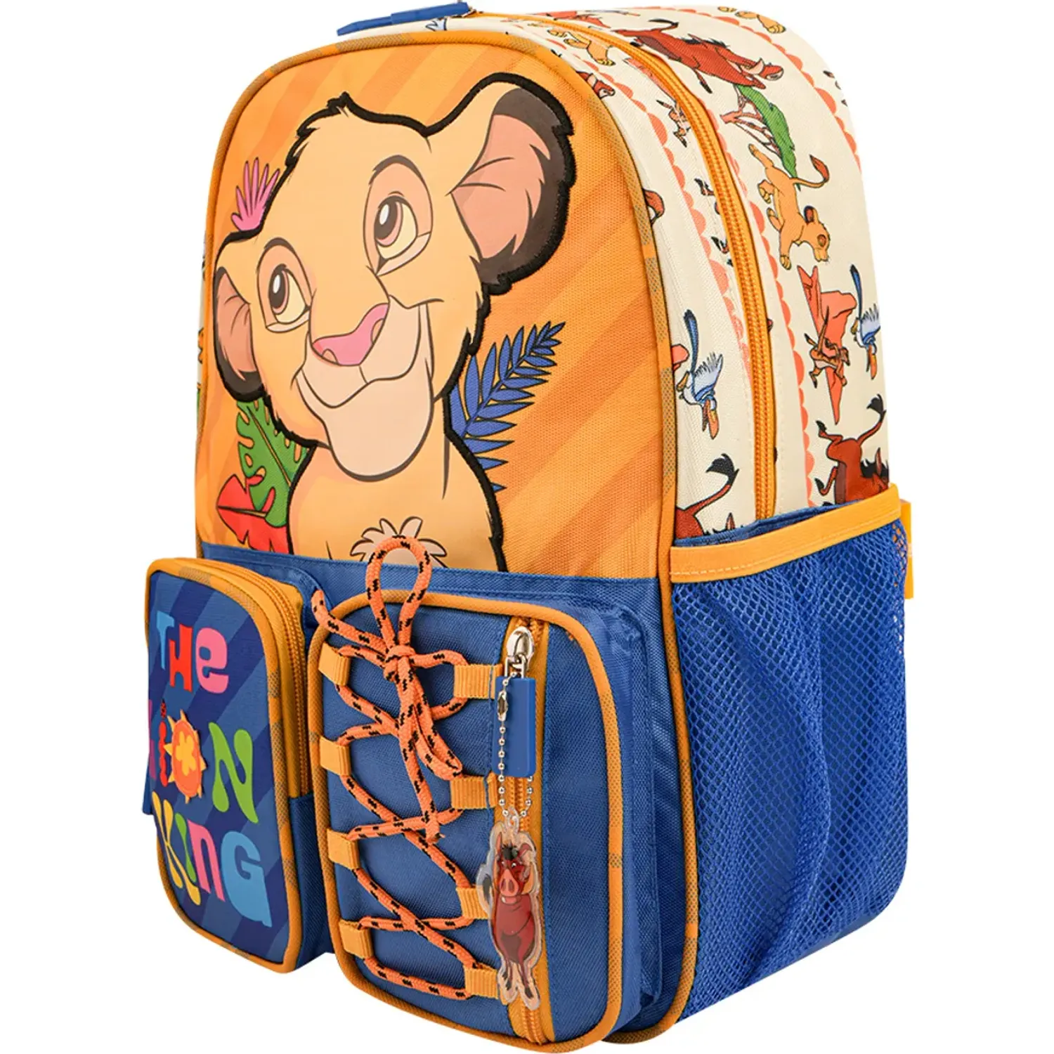 Mini-Mochila Rey Leon Nido Rey Leon Coleccion B B26 color amarillo / azul | Platanitos