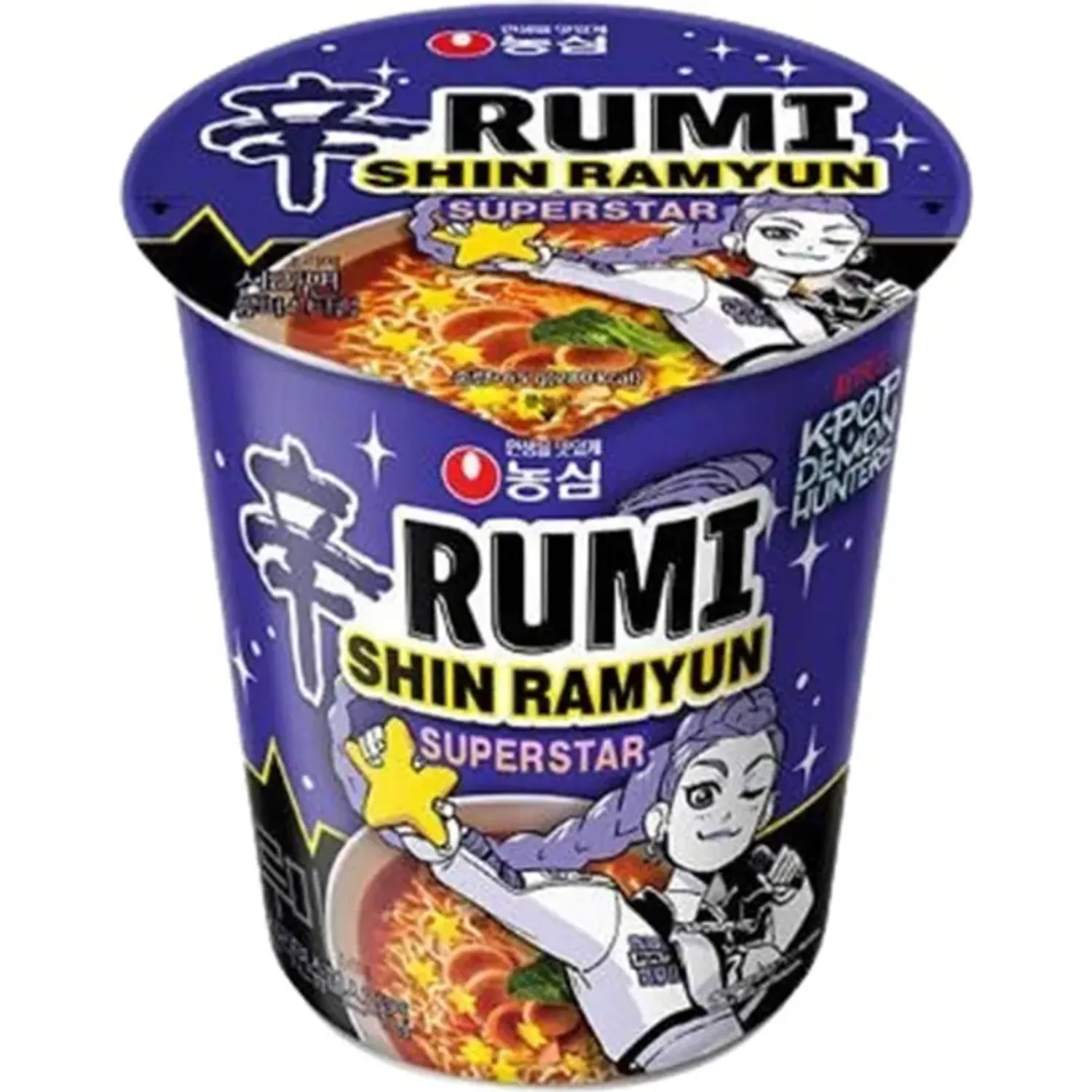 SELION Shin Selion Cup Ramyun Superstar (Rumi) 68gr Demon Hunters color varios | Platanitos