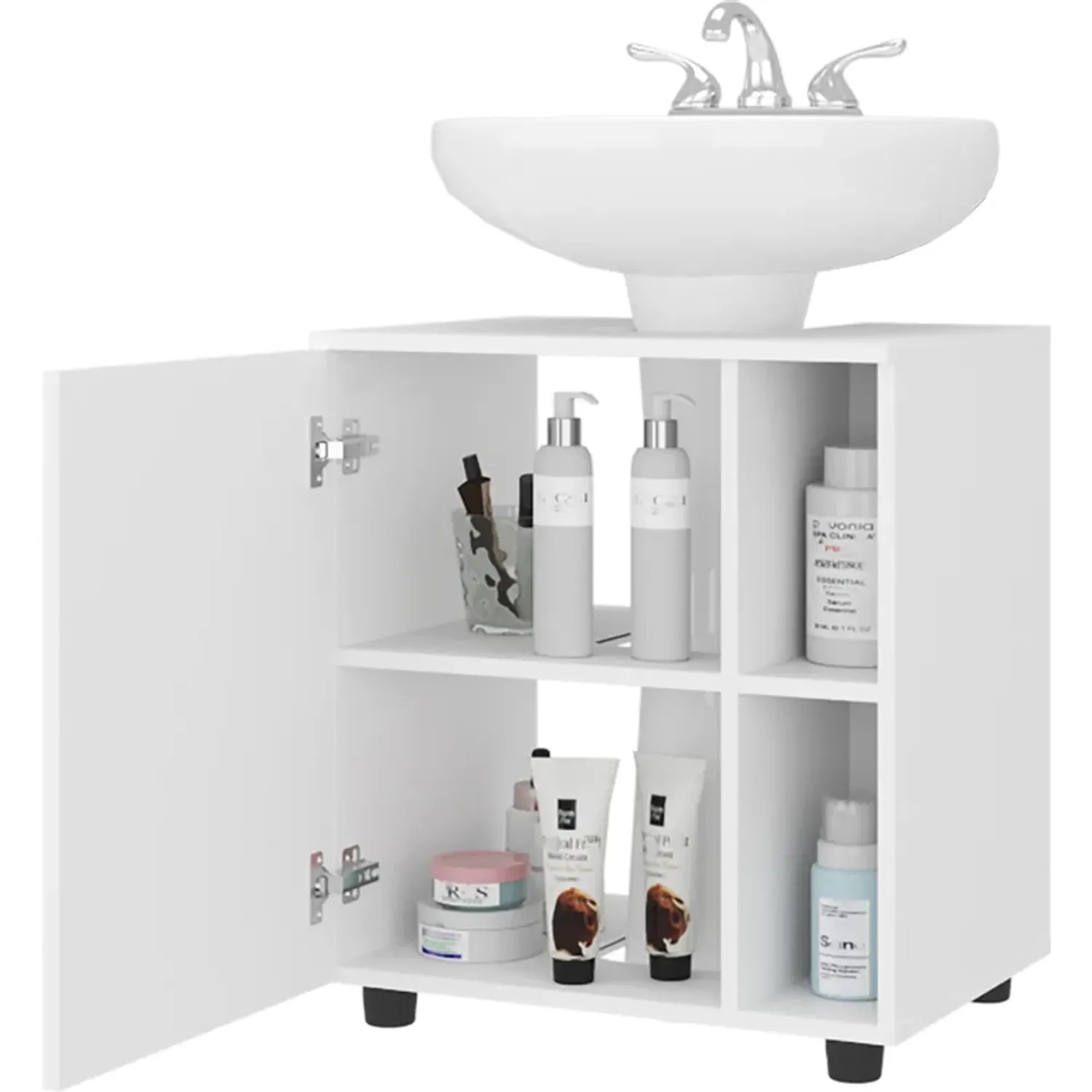 Mueble Tuhome Para Lavamanos 1 Puerta Pascuale color blanco | Platanitos