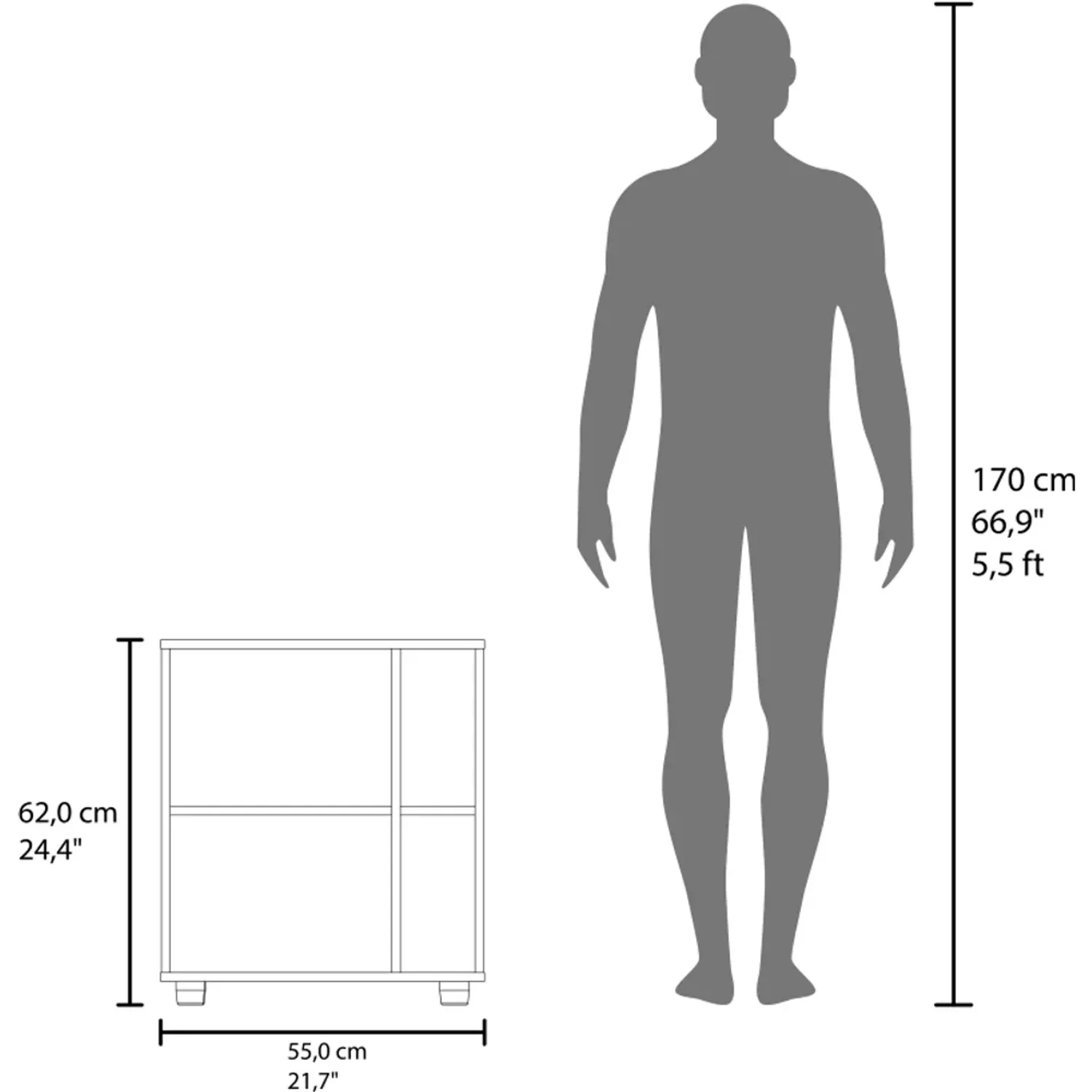 Mueble Tuhome Para Lavamanos 1 Puerta Pascuale color blanco | Platanitos
