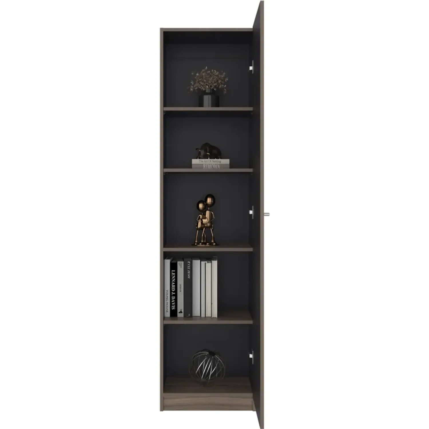 Estante Tuhome 1 Puerta Home-E5 color avellana y wengue | Platanitos