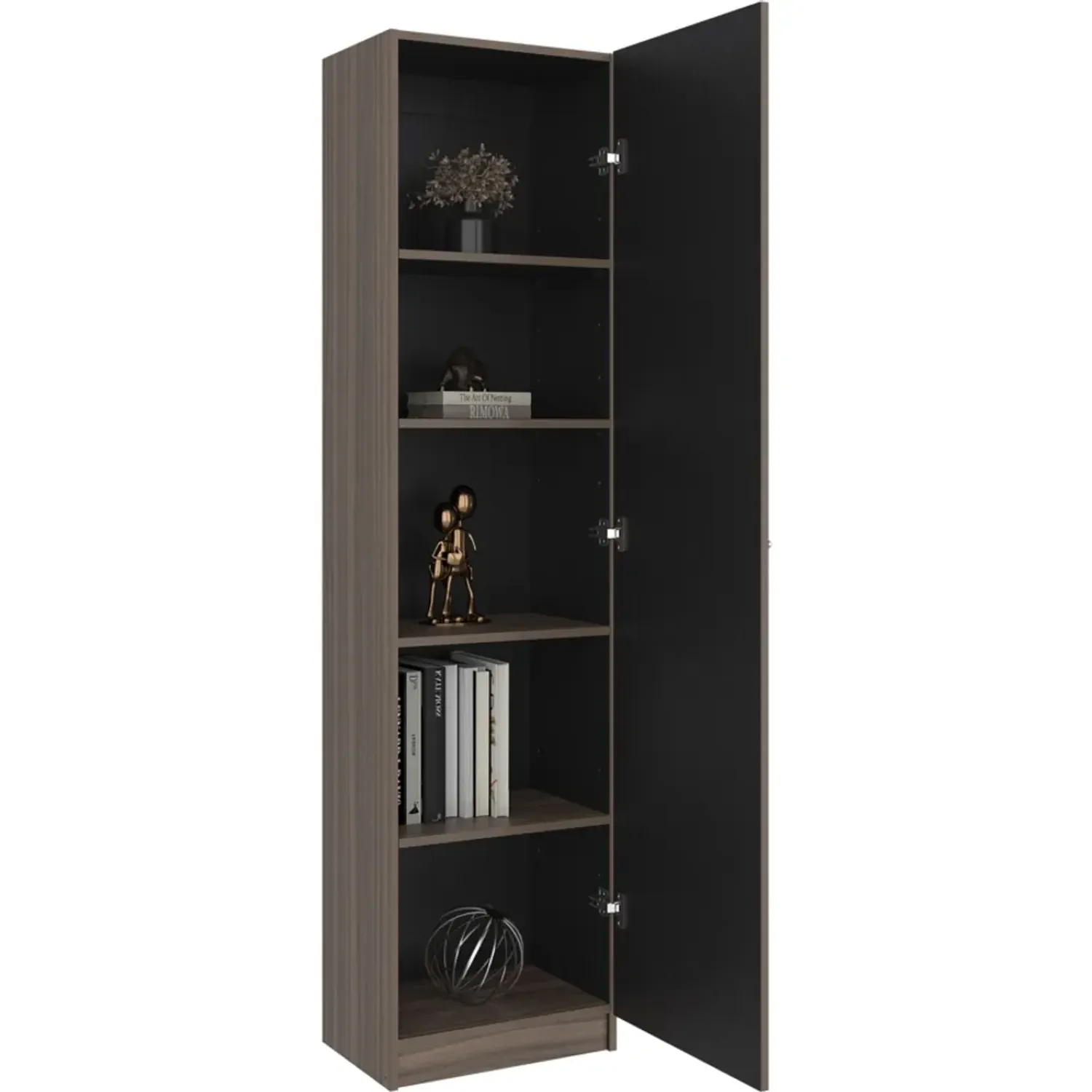 Estante Tuhome 1 Puerta Home-E5 color avellana y wengue | Platanitos