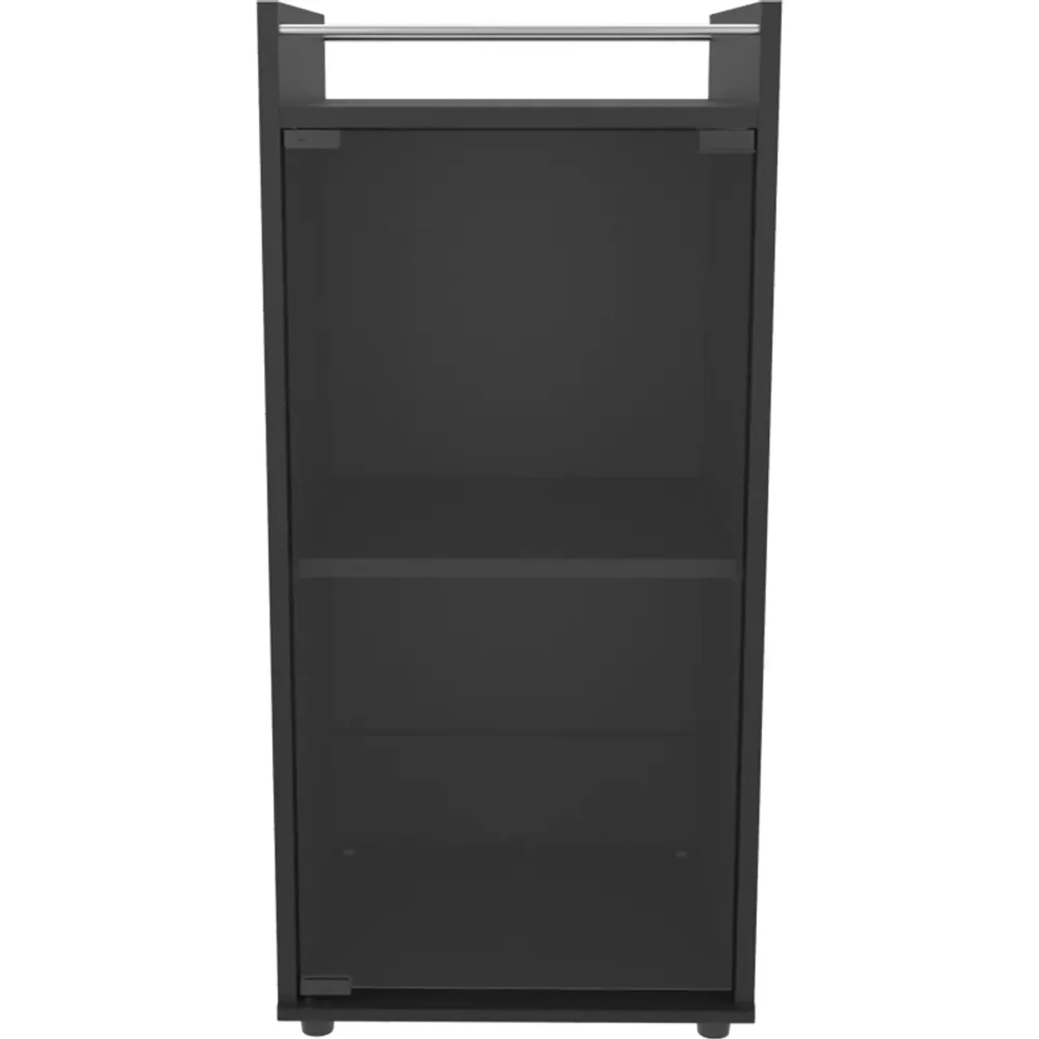 Bar Tuhome Bajo 1 Puerta Vidrio Theba color wengue | Platanitos