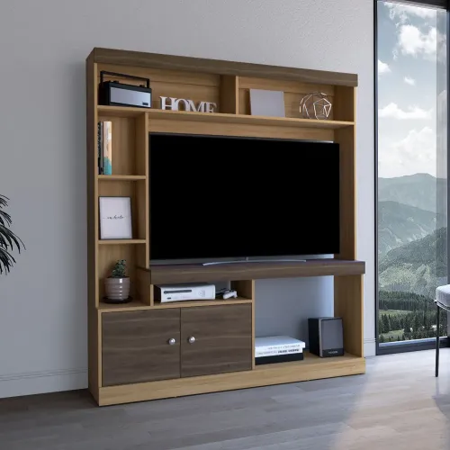 Estante Tuhome Tv65  2 Puertas Dante | Platanitos