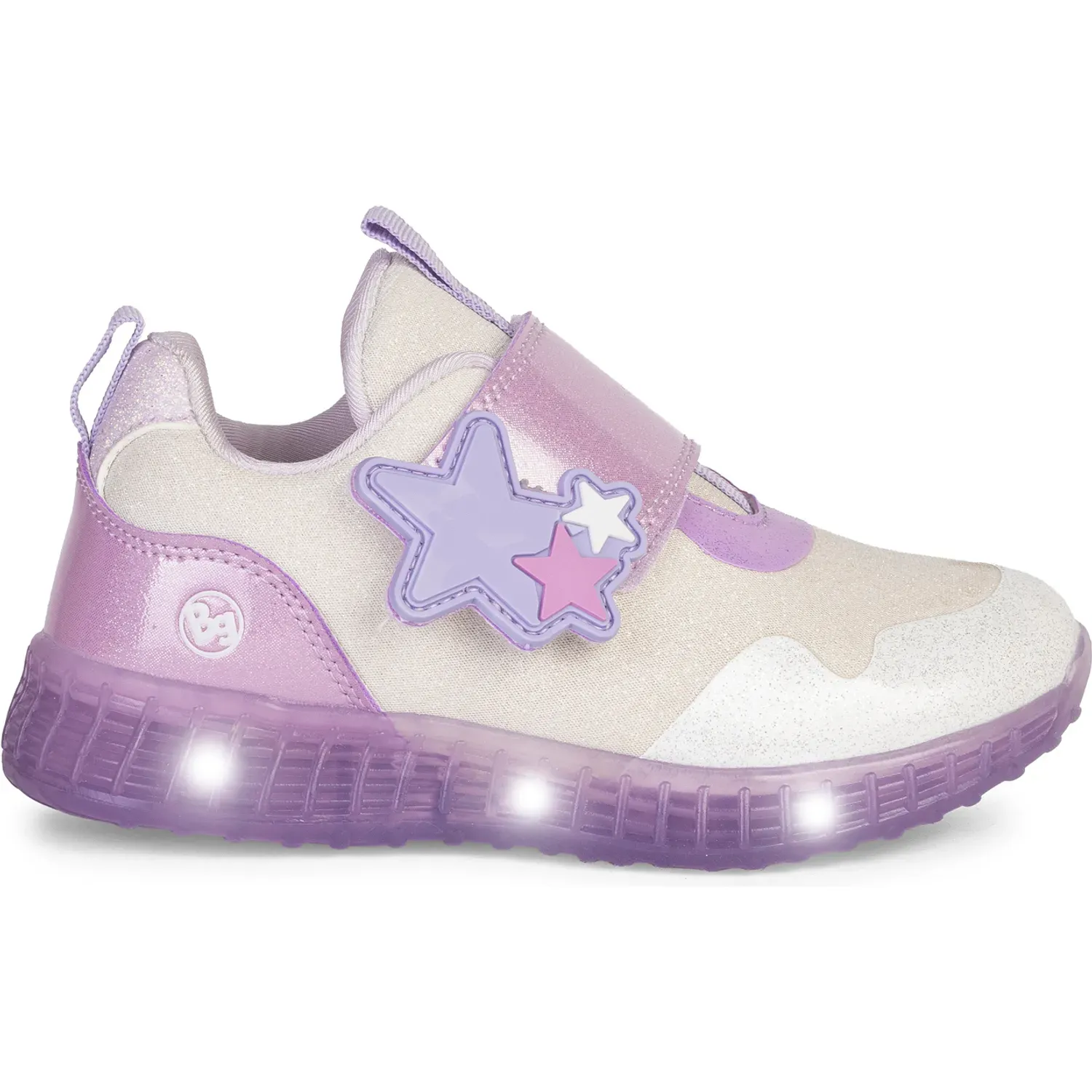 Bubble Gummers Zapatillas Bubble Gummers Urbanas Niñas Con Luces Solaris color blanco / lila | Platanitos