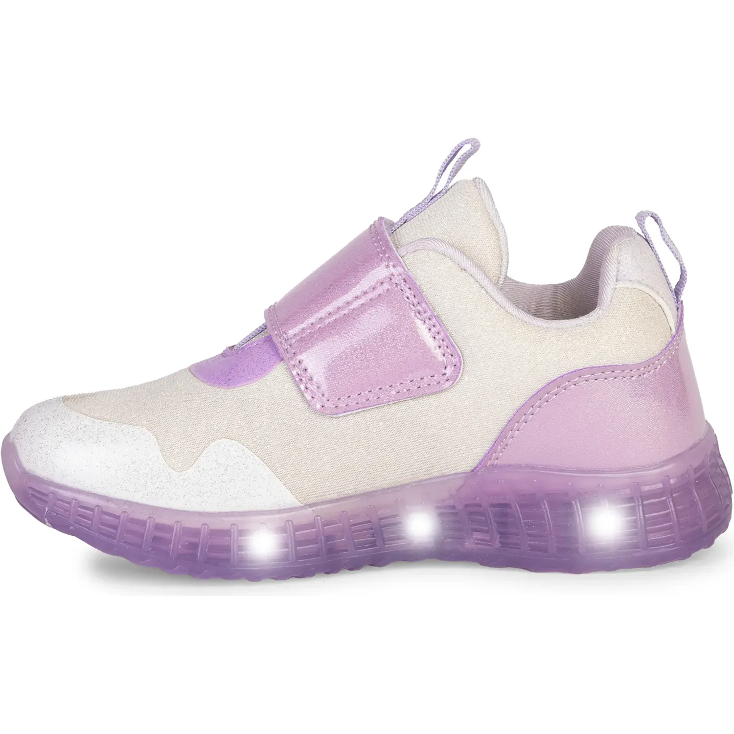 Bubble Gummers Zapatillas Bubble Gummers Urbanas Niñas Con Luces Solaris color blanco / lila | Platanitos