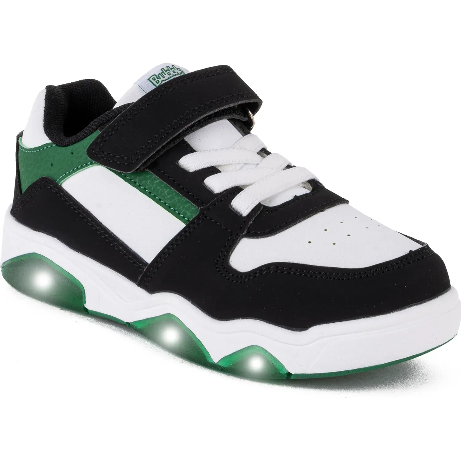 Zapatillas Bubble Gummers Urbanas Niños  Drew color negro / verde | Platanitos