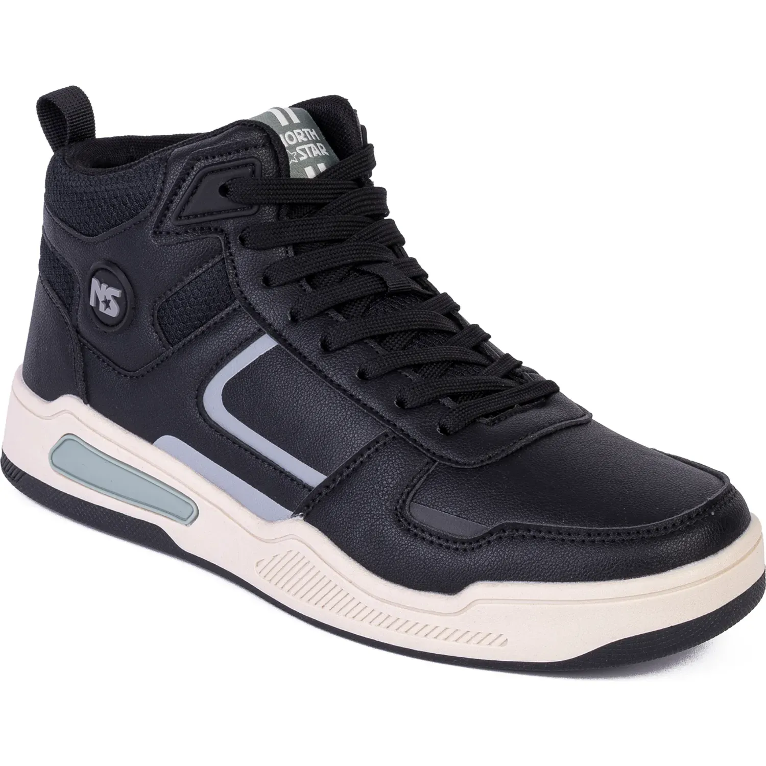 Zapatillas North Star Urbanas Hombre  Team Star color negro | Platanitos