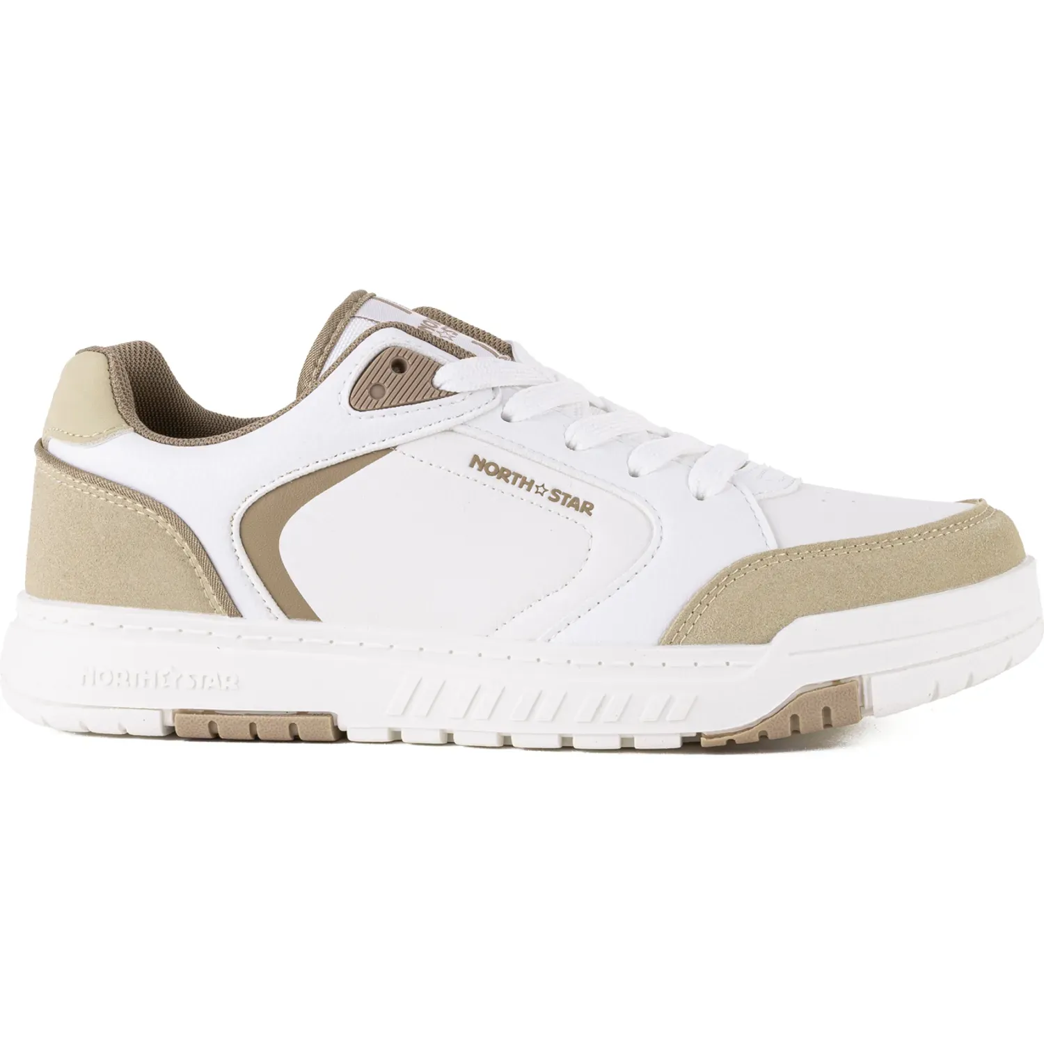 North Star Zapatillas North Star Urbanas Mujer Skater Wave color blanco / beige | Platanitos
