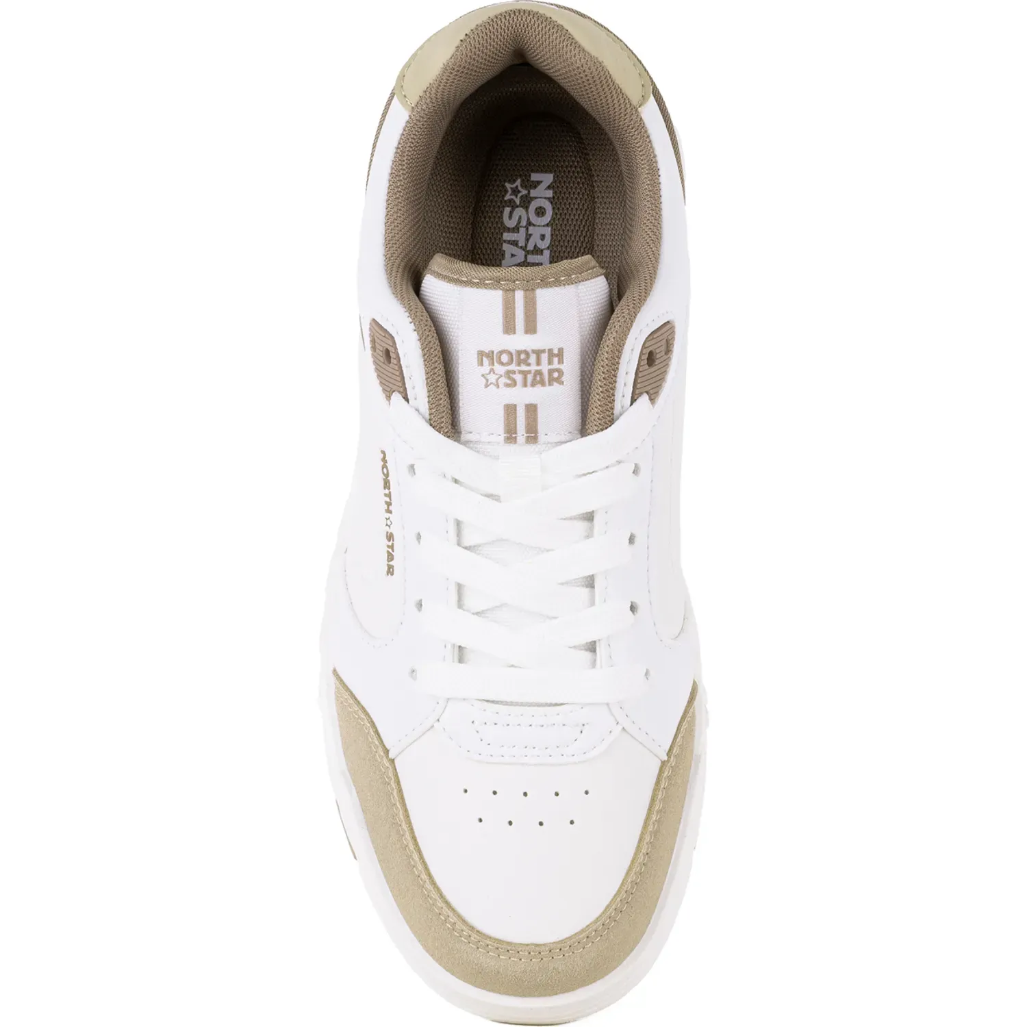 North Star Zapatillas North Star Urbanas Mujer Skater Wave color blanco / beige | Platanitos
