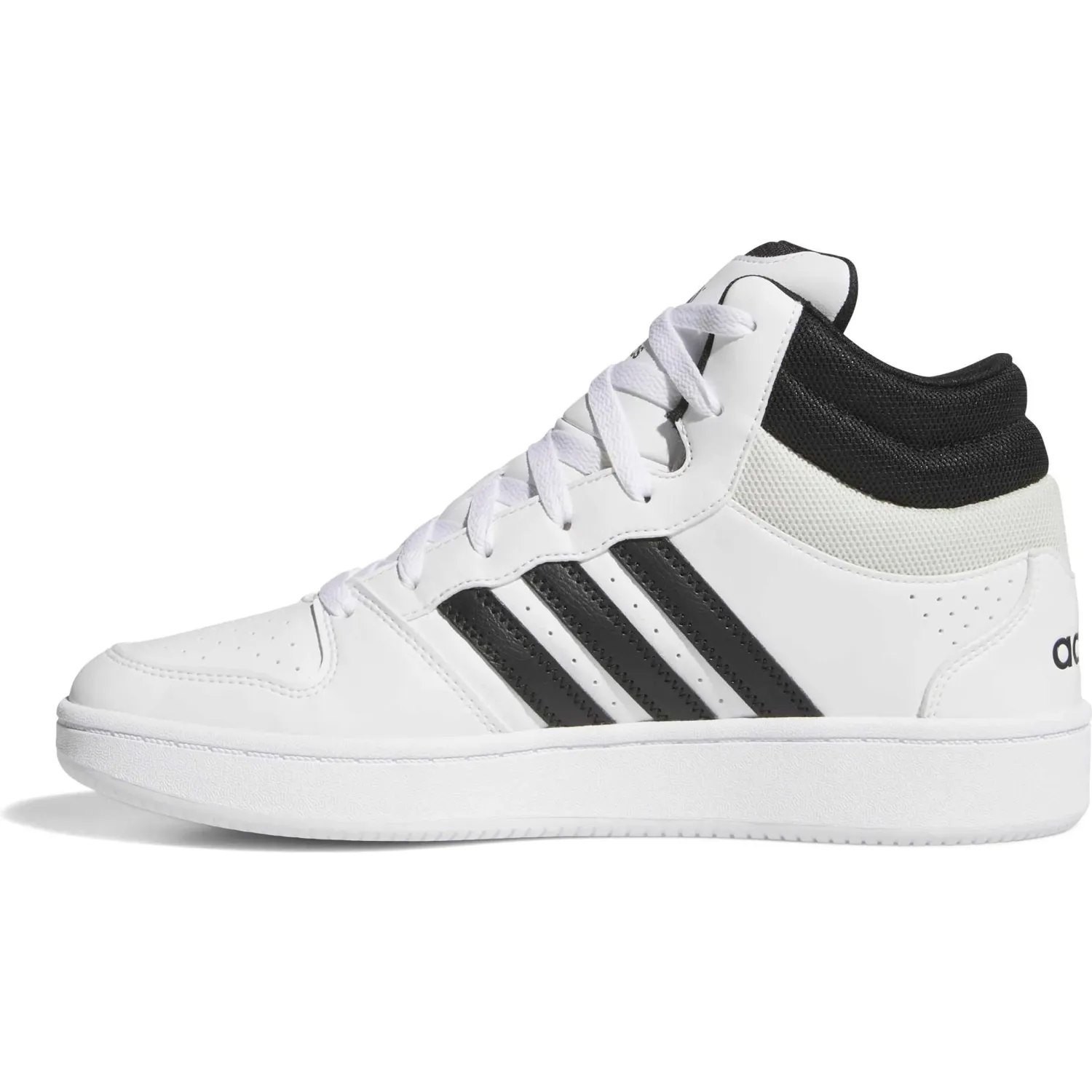 adidas Zapatillas Adidas De Basquet Unisex Hoops Mid Classic color blanco / negro | Platanitos