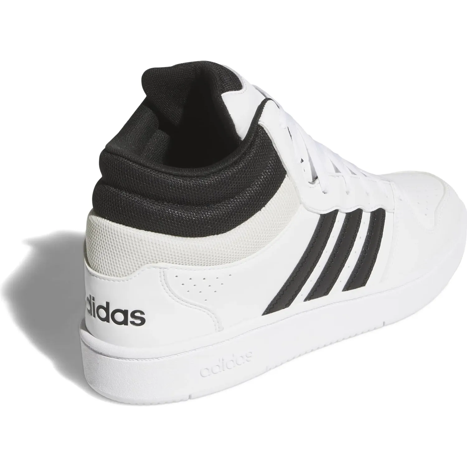 adidas Zapatillas Adidas De Basquet Unisex Hoops Mid Classic color blanco / negro | Platanitos