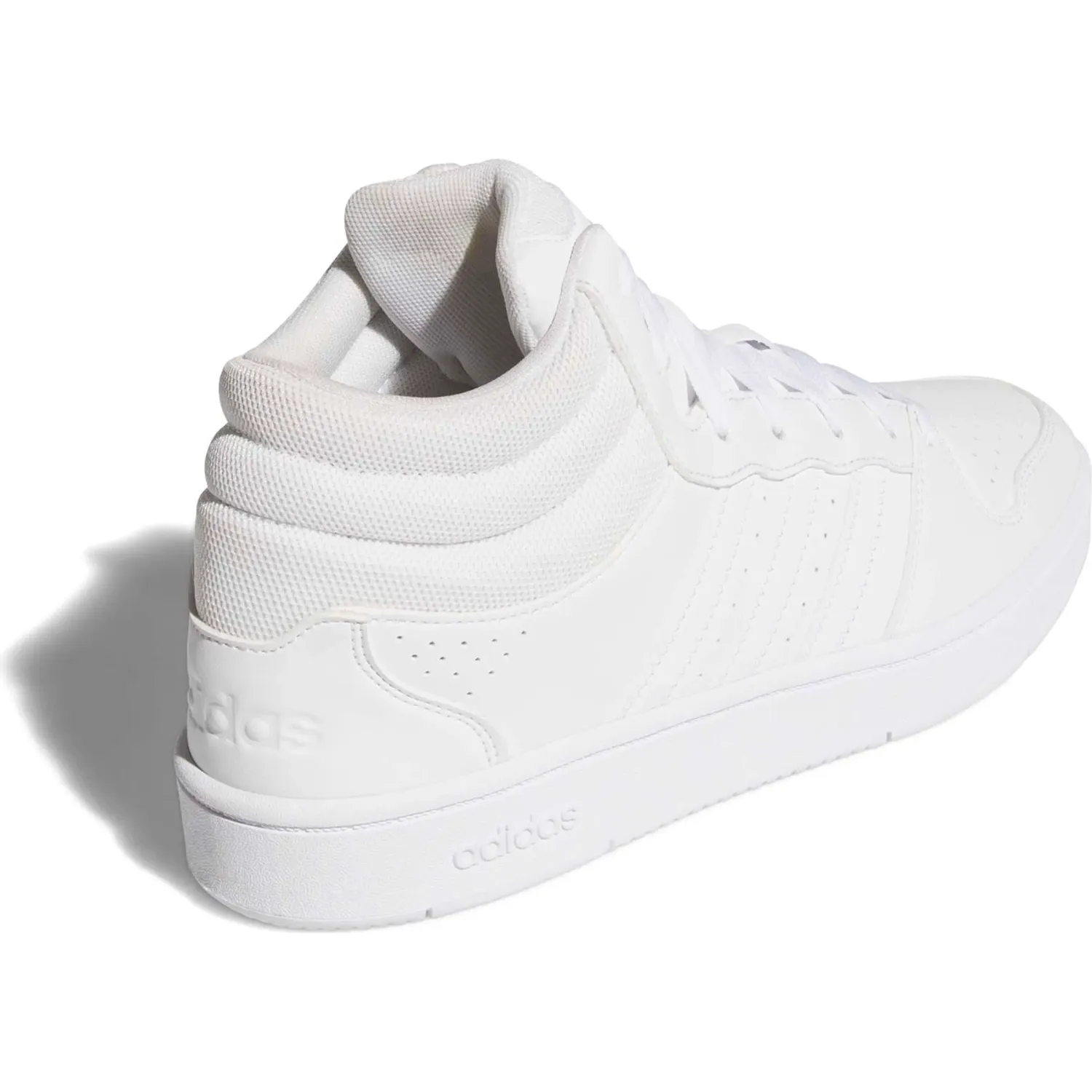 adidas Zapatillas Adidas De Basquet Unisex Hoops Mid Classic color blanco / gris | Platanitos
