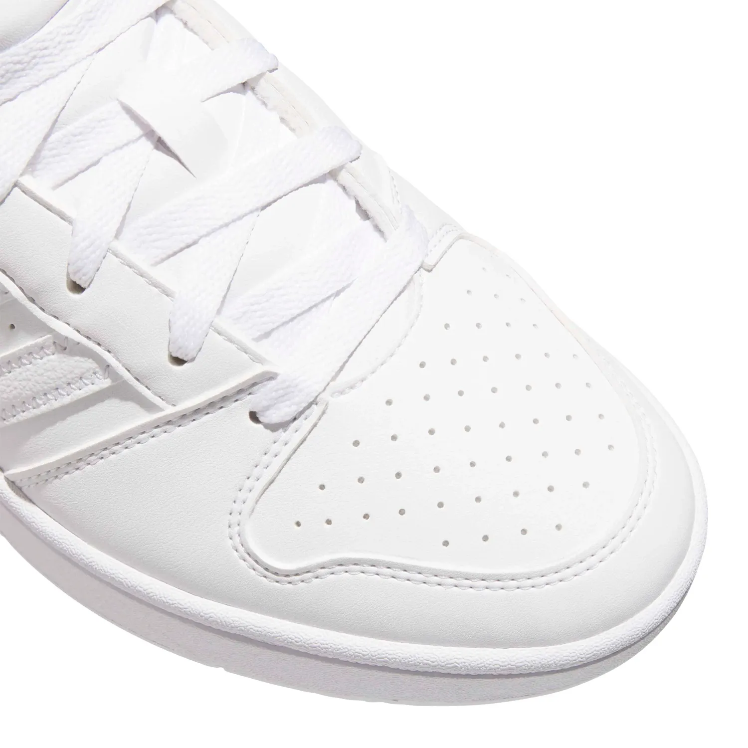 adidas Zapatillas Adidas De Basquet Unisex Hoops Mid Classic color blanco / gris | Platanitos