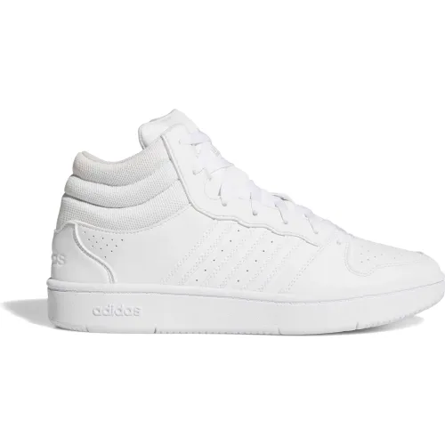 Zapatillas Adidas De Basquet Unisex Hoops Mid Classic color blanco | Platanitos