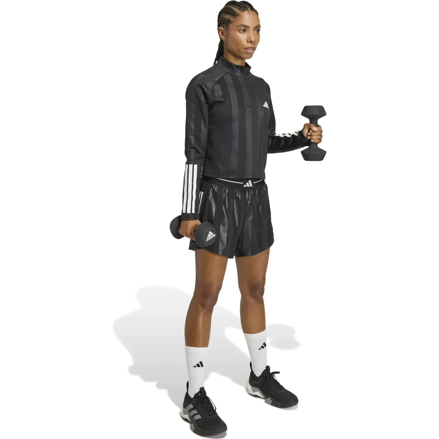 adidas Casaca Adidas Training Mujer Q2 Hyg 1/4 Zip color negro | Platanitos