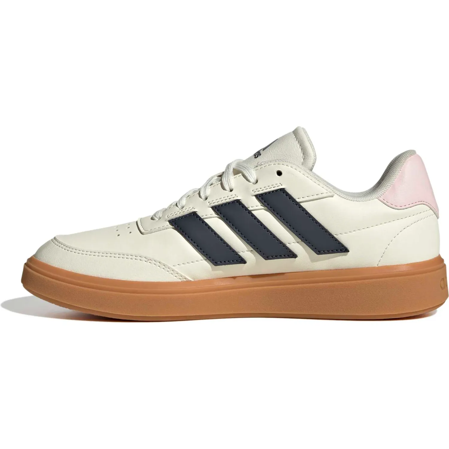 Zapatillas Adidas Urbanas Mujer Courtblock color blanco / negro | Platanitos