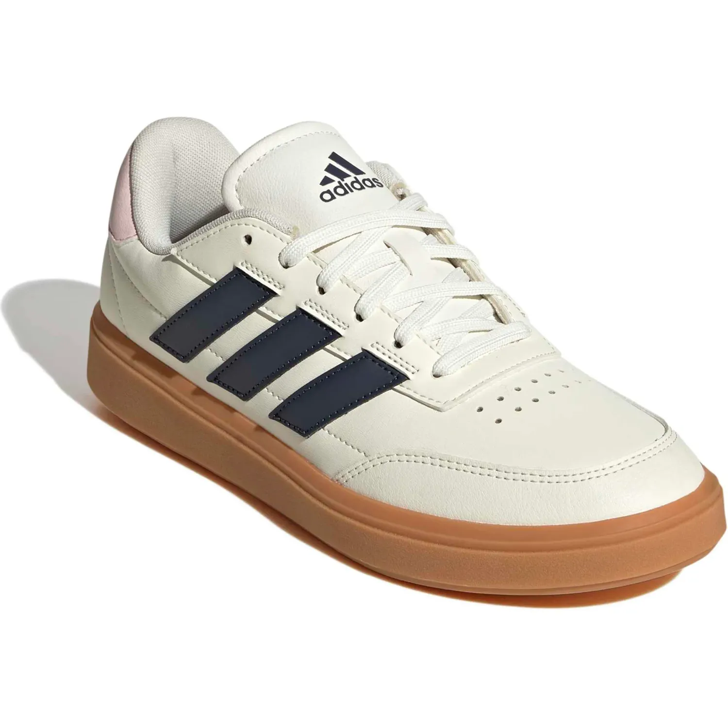 Zapatillas Adidas Urbanas Mujer Courtblock color blanco / negro | Platanitos