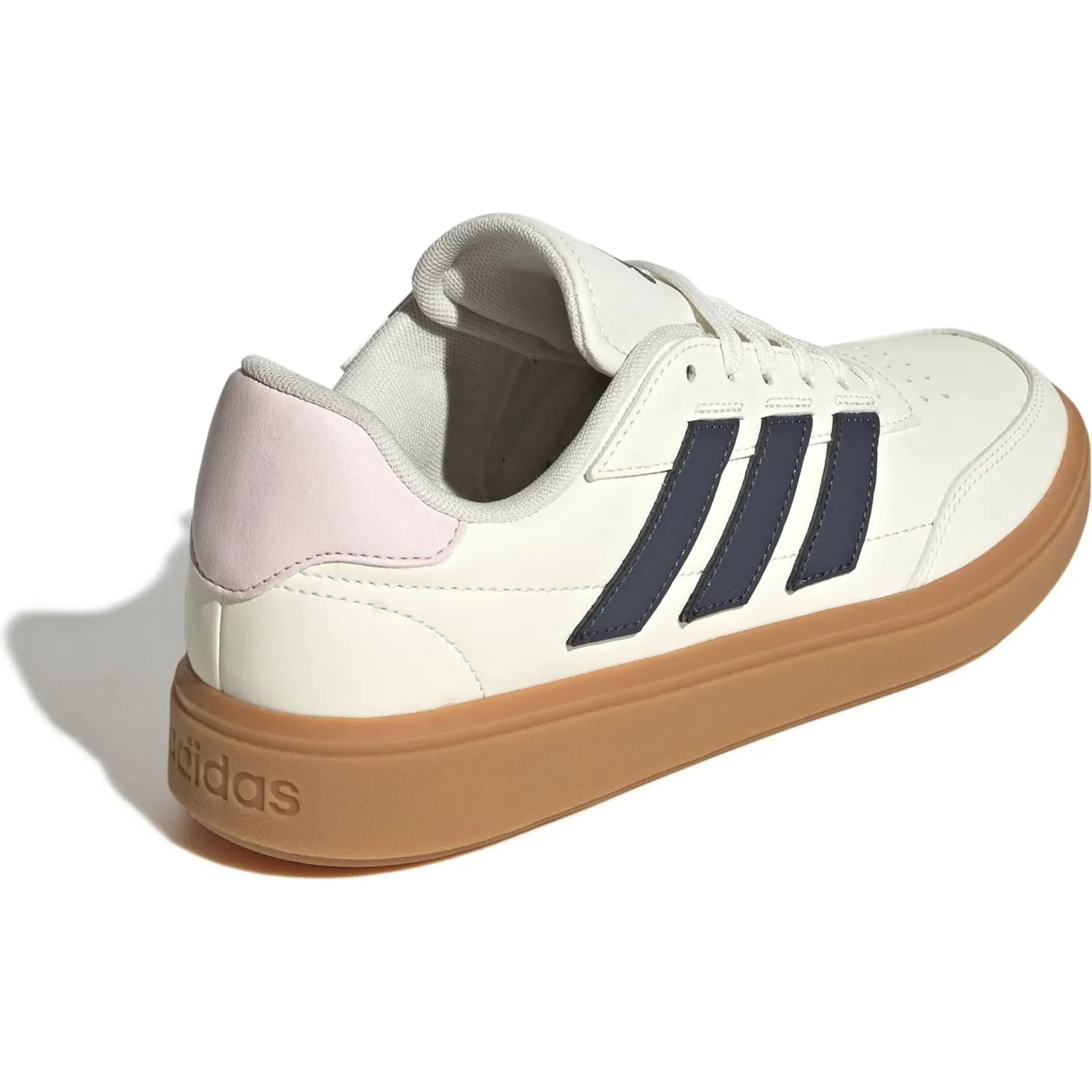 Zapatillas Adidas Urbanas Mujer Courtblock color blanco / negro | Platanitos
