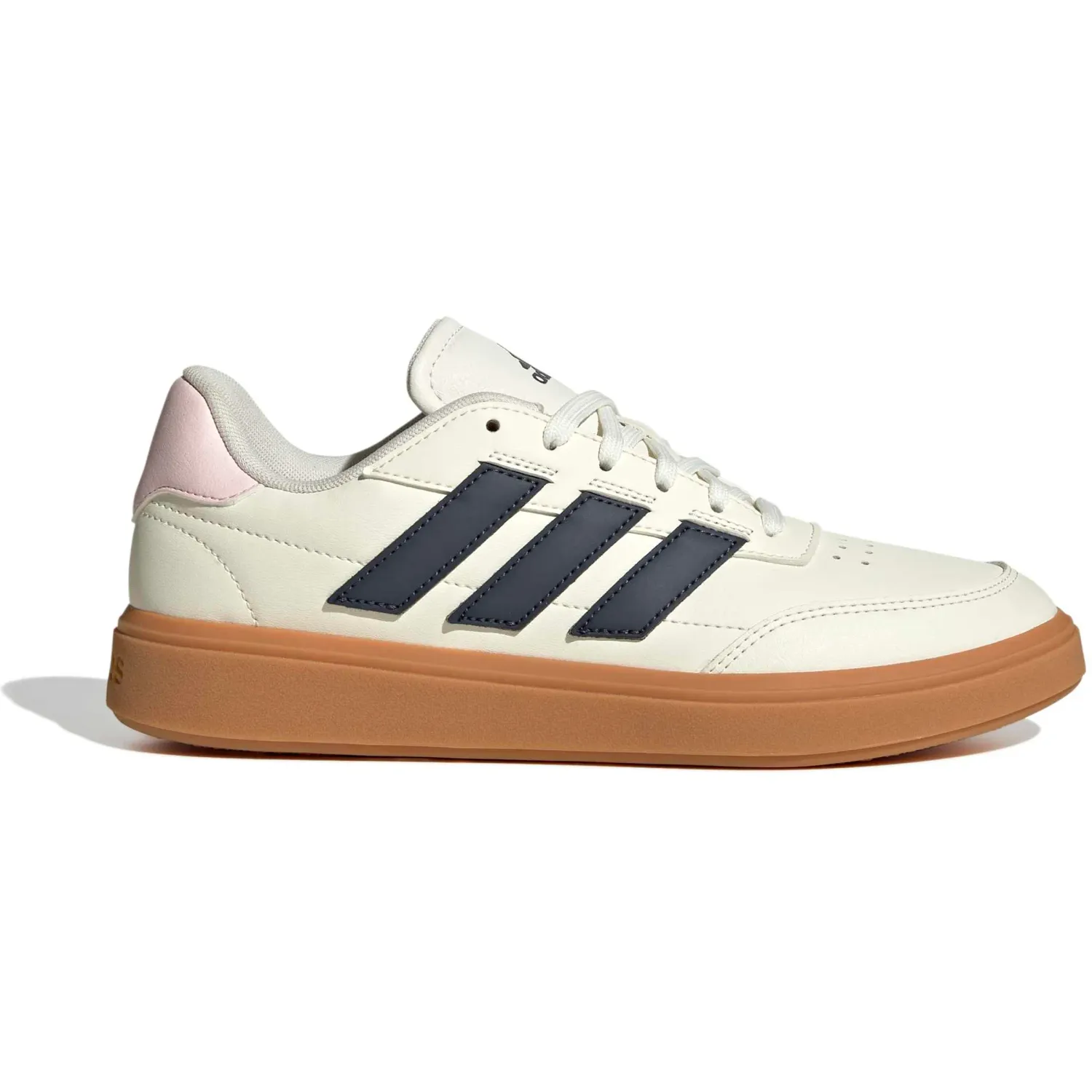 Zapatillas Adidas Urbanas Mujer Courtblock color blanco / negro | Platanitos
