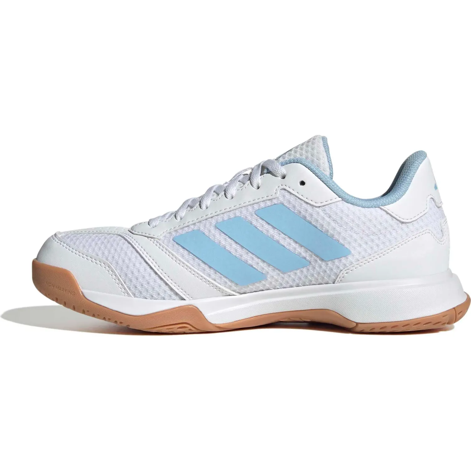 Zapatillas Adidas Urbanas Mujer Ligra 8 W color blanco / celeste | Platanitos