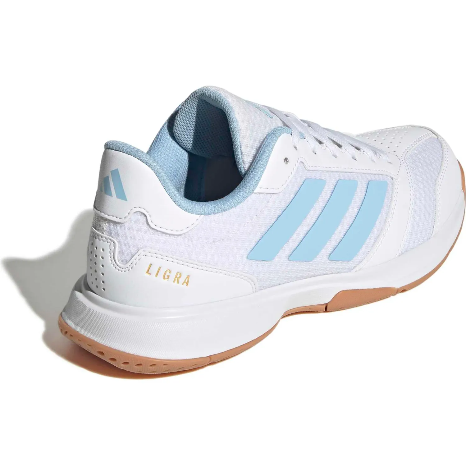 Zapatillas Adidas Urbanas Mujer Ligra 8 W color blanco / celeste | Platanitos