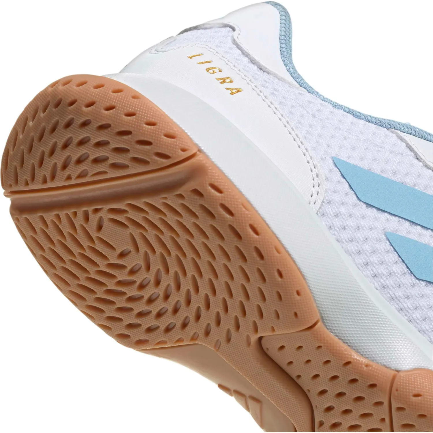 Zapatillas Adidas Urbanas Mujer Ligra 8 W color blanco / celeste | Platanitos