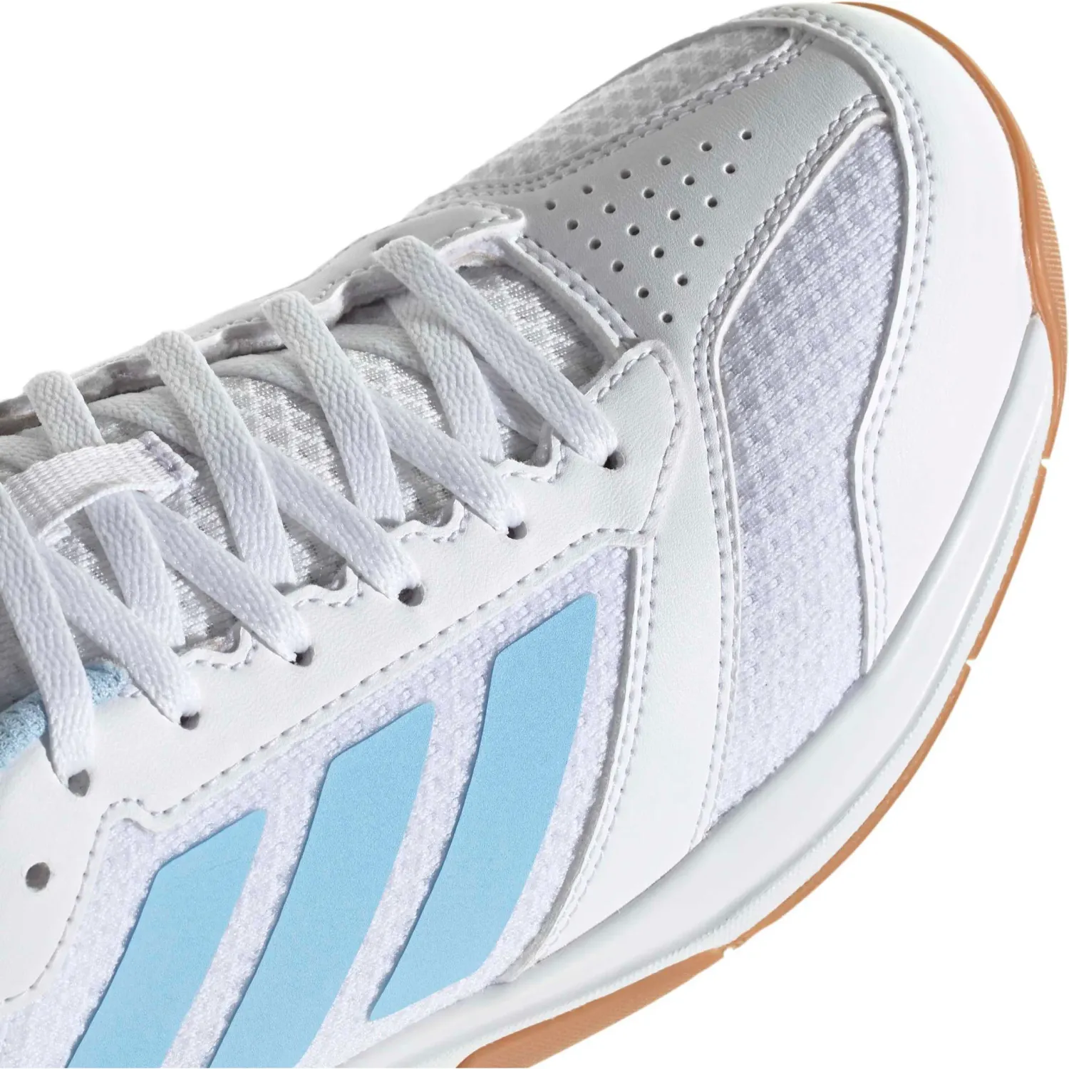 Zapatillas Adidas Urbanas Mujer Ligra 8 W color blanco / celeste | Platanitos