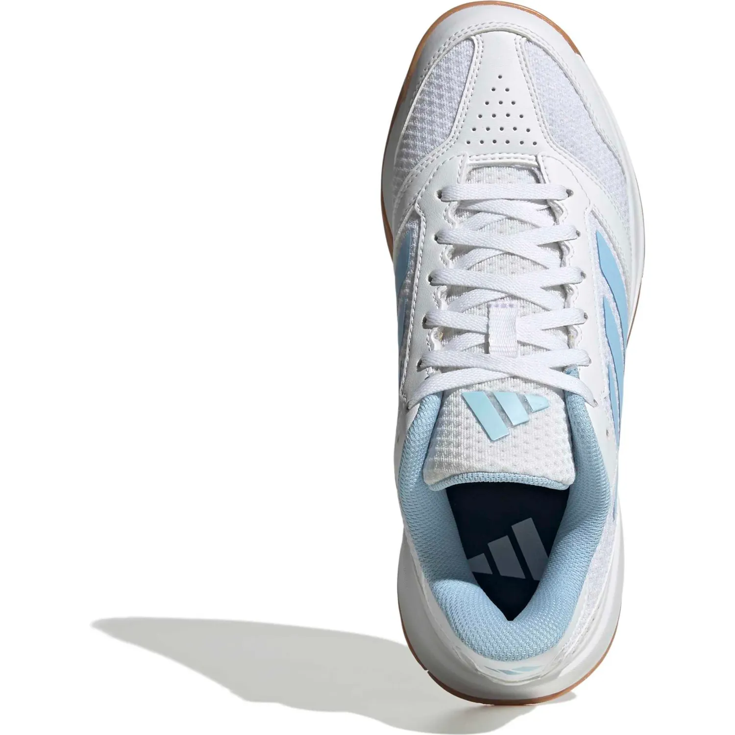 Zapatillas Adidas Urbanas Mujer Ligra 8 W color blanco / celeste | Platanitos