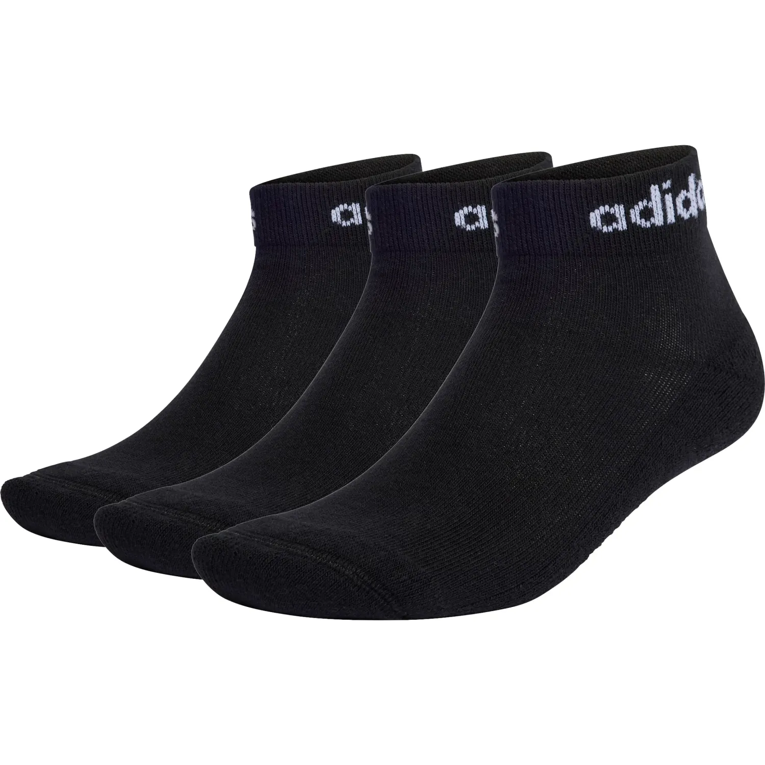 adidas Medias Adidas Deportivo Unisex T Lin Ankle 3p color negro | Platanitos