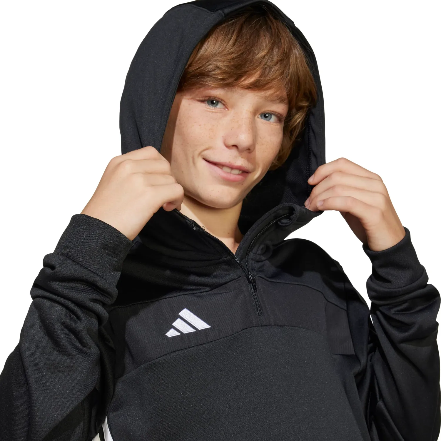 Polera Adidas De Futbol Niños Tiro Es Sw Hd Y color negro | Platanitos