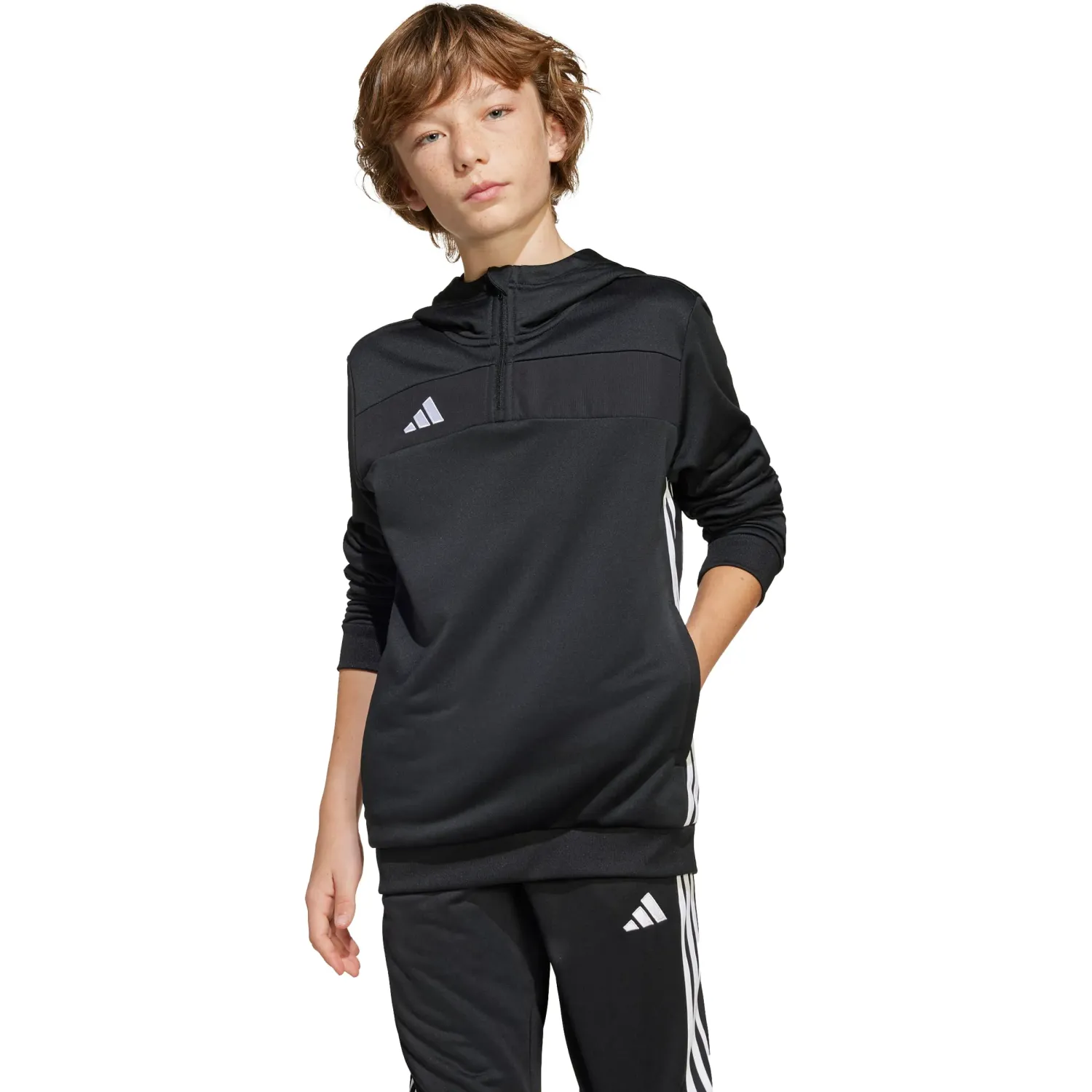 Polera Adidas De Futbol Niños Tiro Es Sw Hd Y color negro | Platanitos