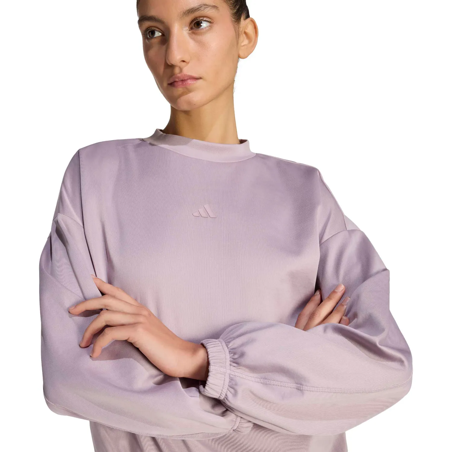 Polo Adidas Training Mujer Motion Es Cover color lila | Platanitos