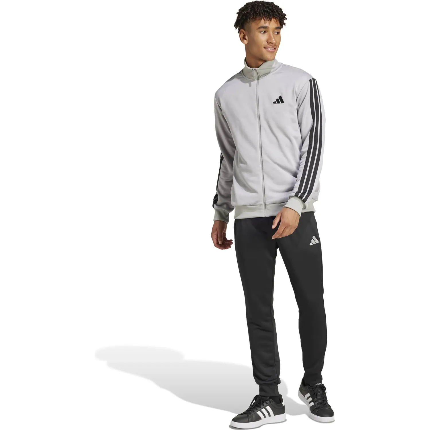 adidas Conjunto Adidas Deportivo Hombre M 3s Ft Tt Ts color gris | Platanitos