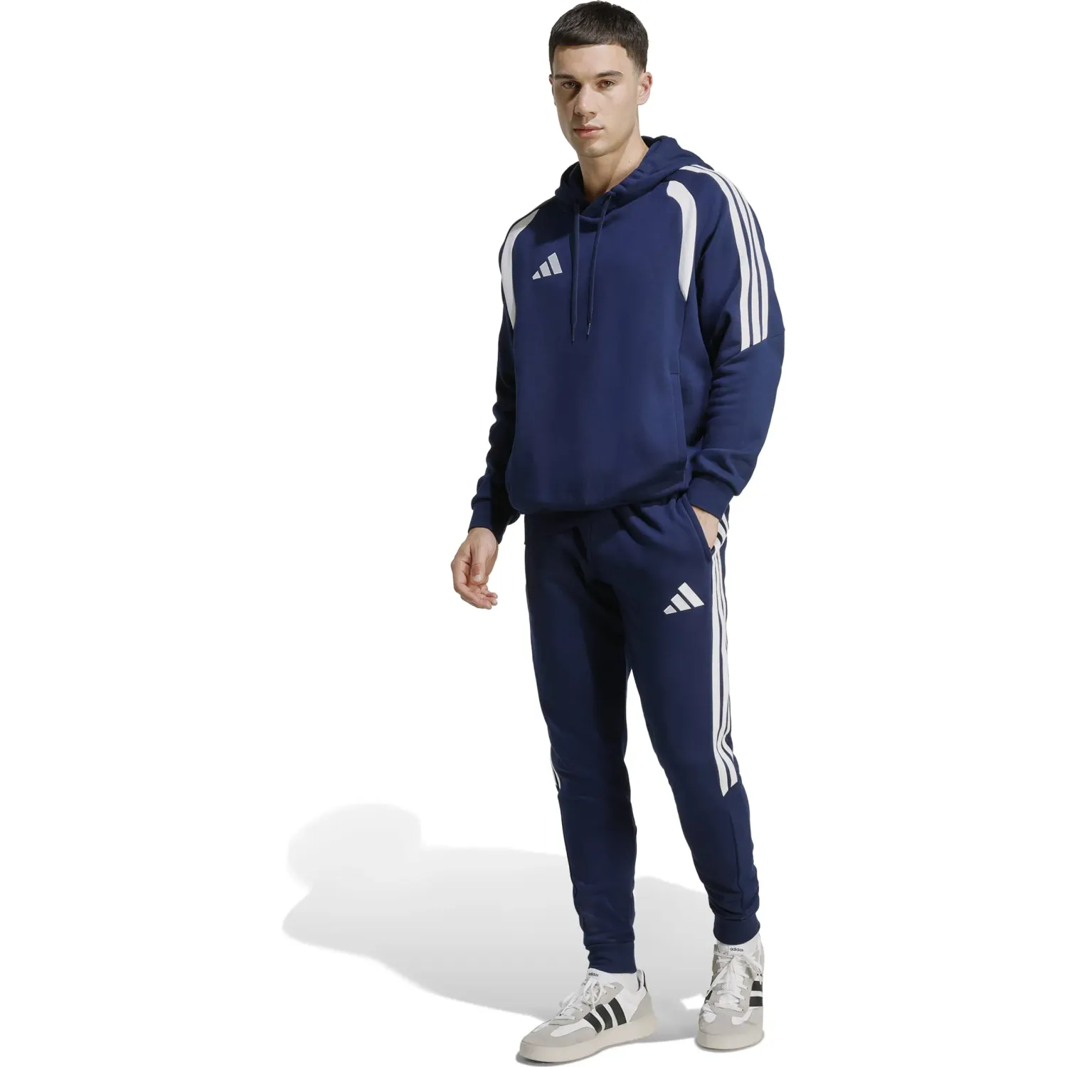 Casaca Adidas  De Futbol Hombre Tiro26l Swhood color navy | Platanitos