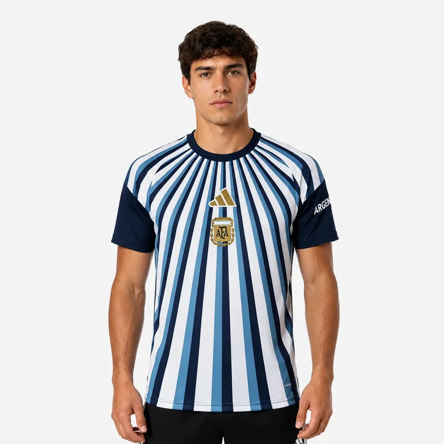 adidas Polo Adidas De Futbol Hombre Afa Preshi H color blanco | Platanitos