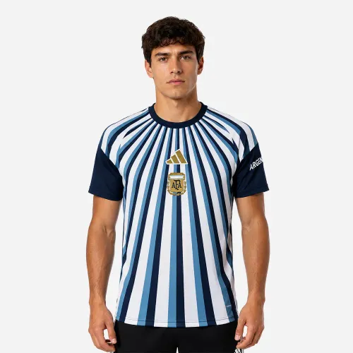 Polo Adidas De Futbol Hombre Afa Preshi H color blanco | Platanitos