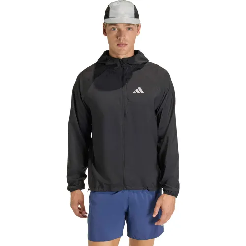 Casaca Adidas Running Hombre Run Ess Jkt M color negro | Platanitos